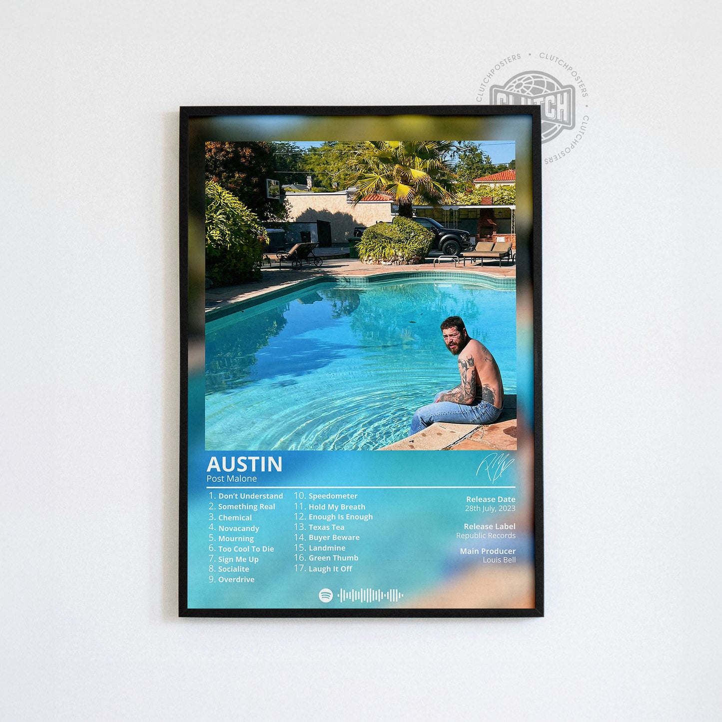 Post Malone 'Austin' Album Poster