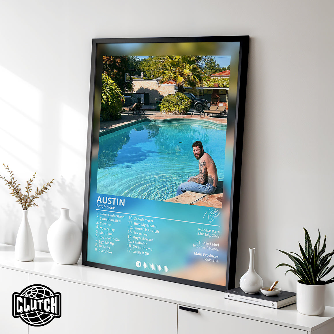 Post Malone 'Austin' Album Poster