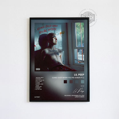 Lil Peep 'Come Over When You're Sober, Pt. 2' Album Poster