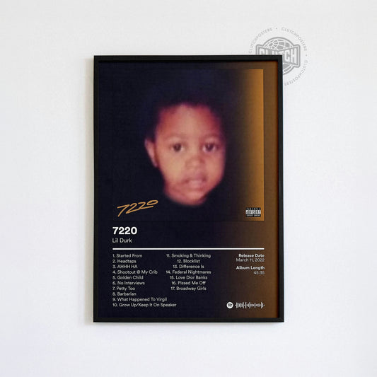 Lil Durk '7220' Album Poster