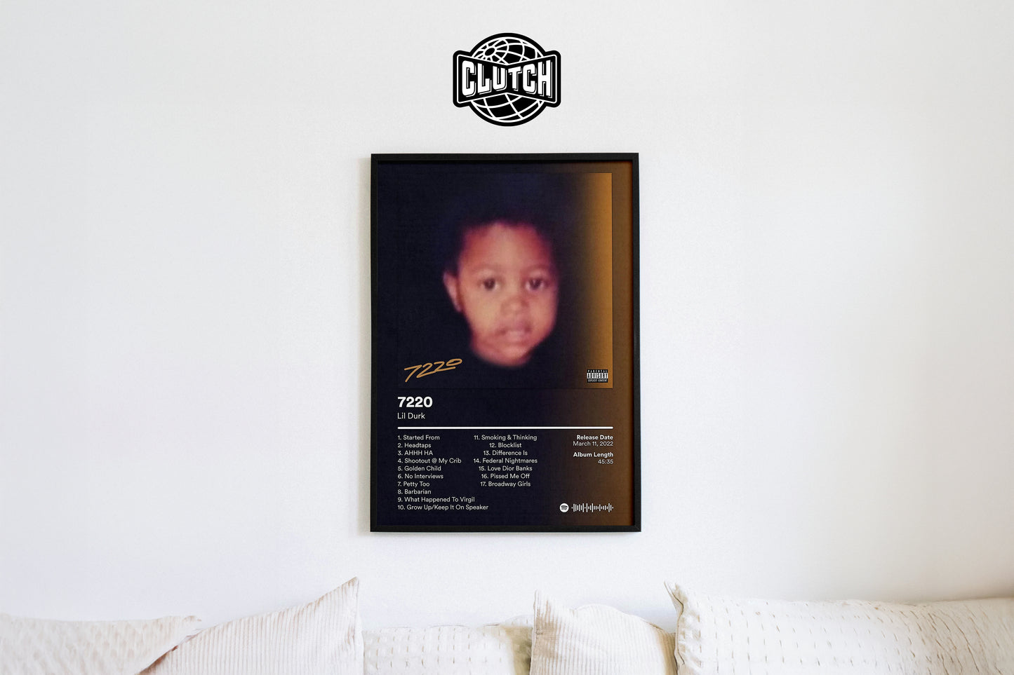Lil Durk '7220' Album Poster