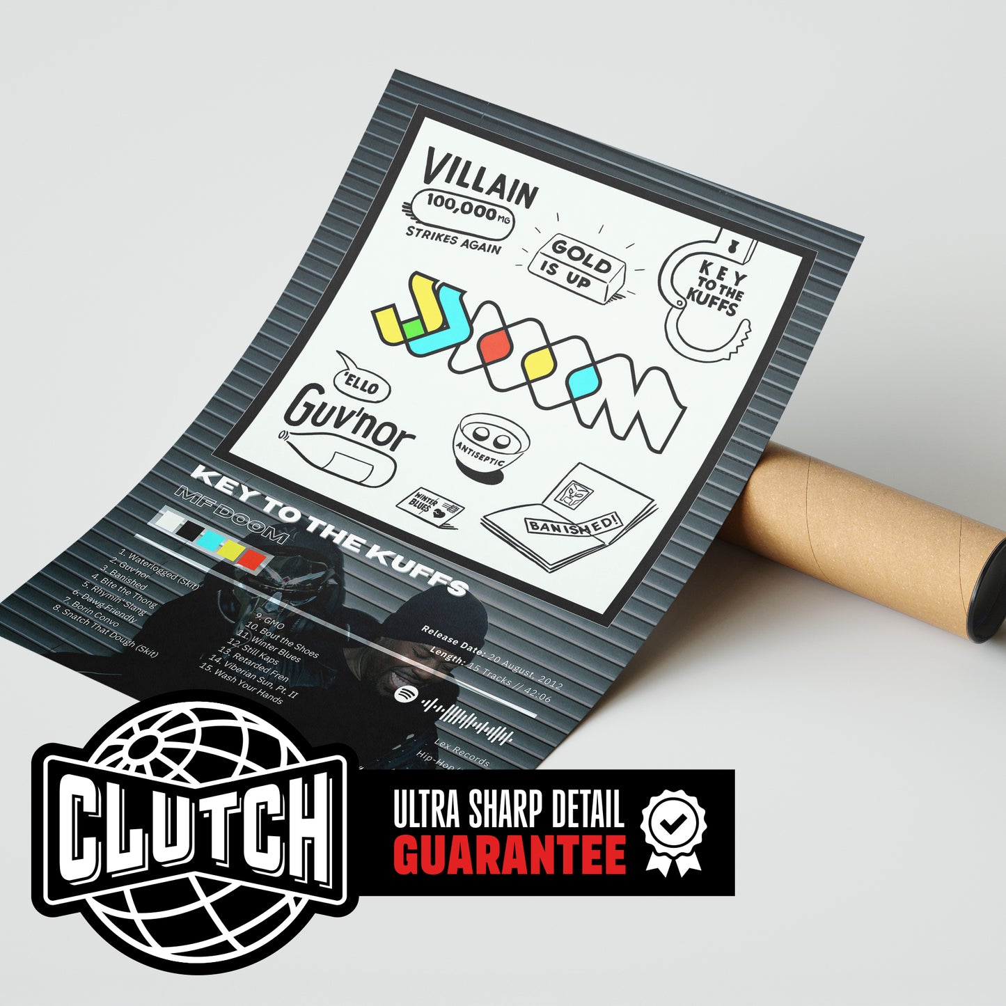 MF DOOM 'Key To The Cuffs' Album Poster