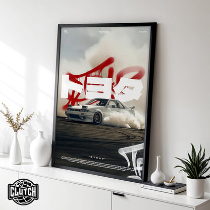 Toyota AE86 Poster