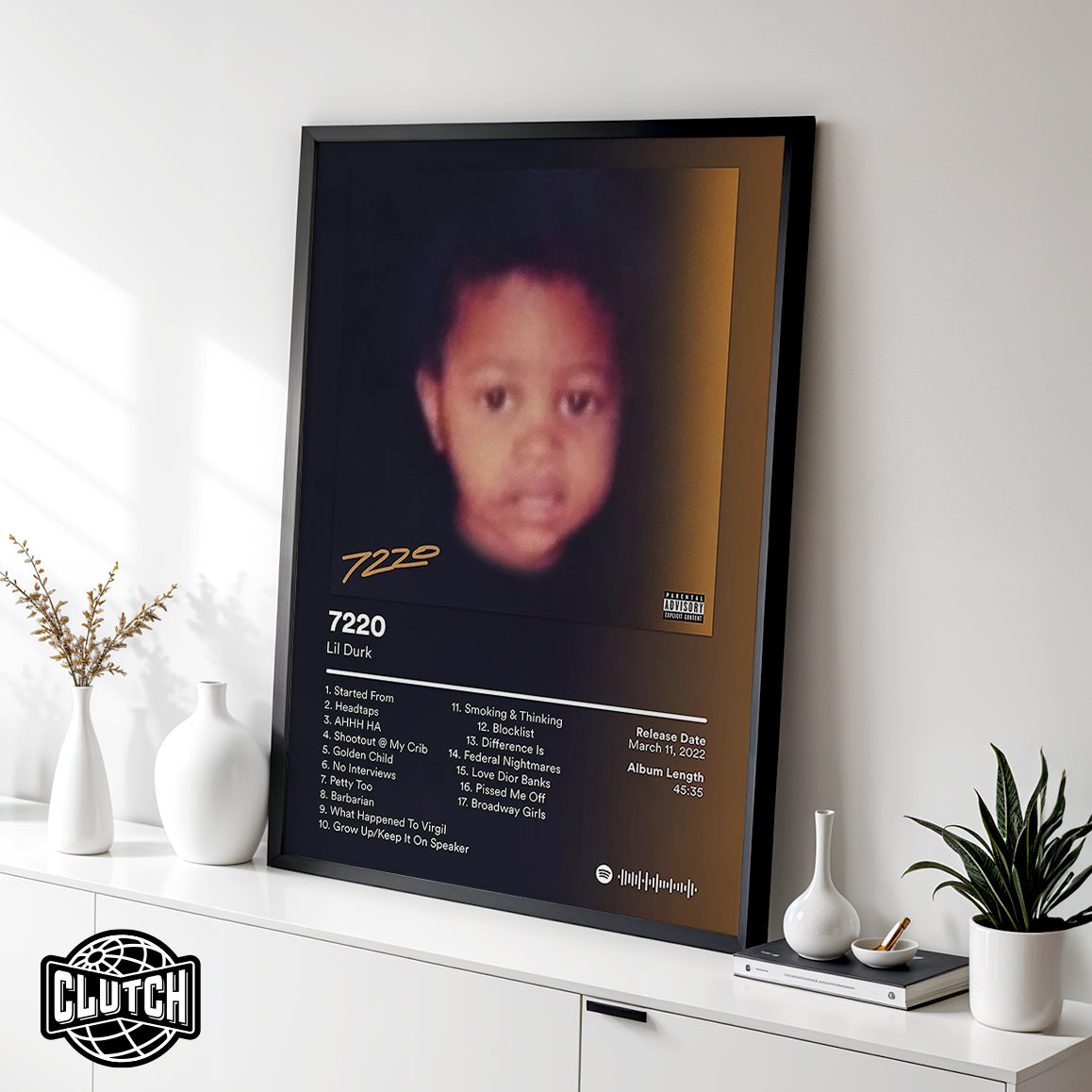Lil Durk '7220' Album Poster