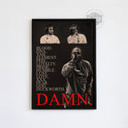 Kendrick Lamar 'Damn' Visions Poster