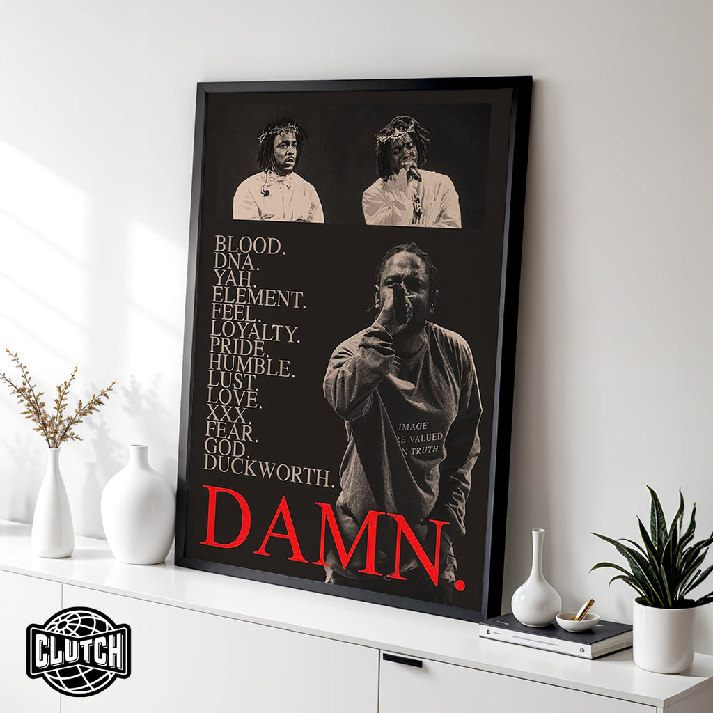 Kendrick Lamar 'Damn' Visions Poster