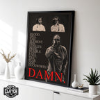 Kendrick Lamar 'Damn' Visions Poster