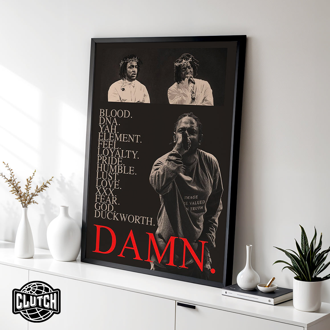 Kendrick Lamar 'Damn' Visions Poster