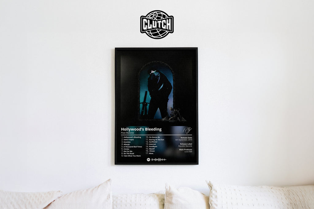 Post Malone 'Hollywood's Bleeding' Album Poster