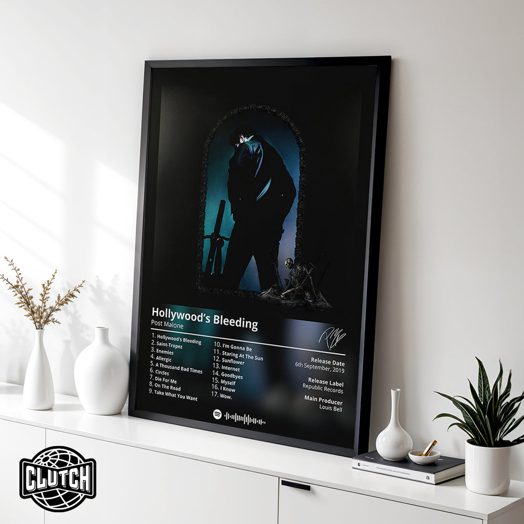 Post Malone 'Hollywood's Bleeding' Album Poster