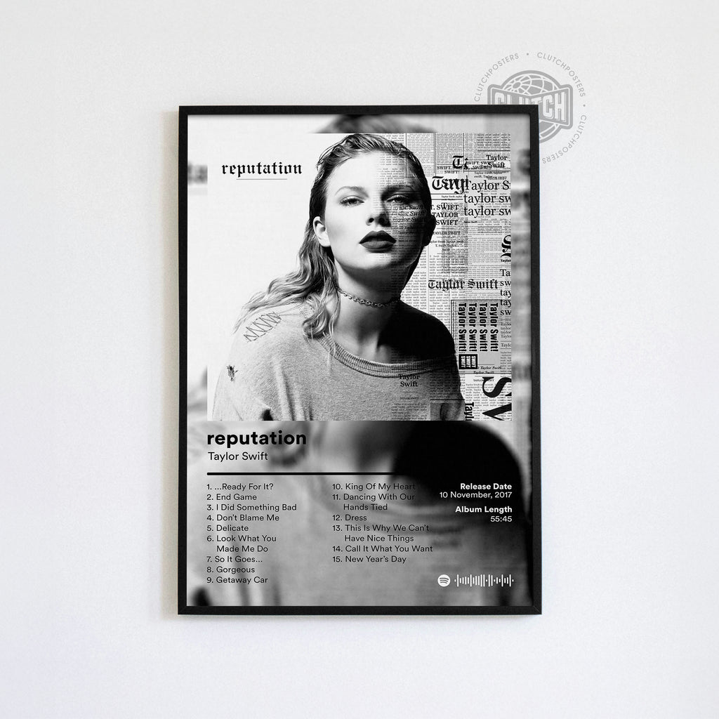 Taylor Swift 'reputation' Album Poster