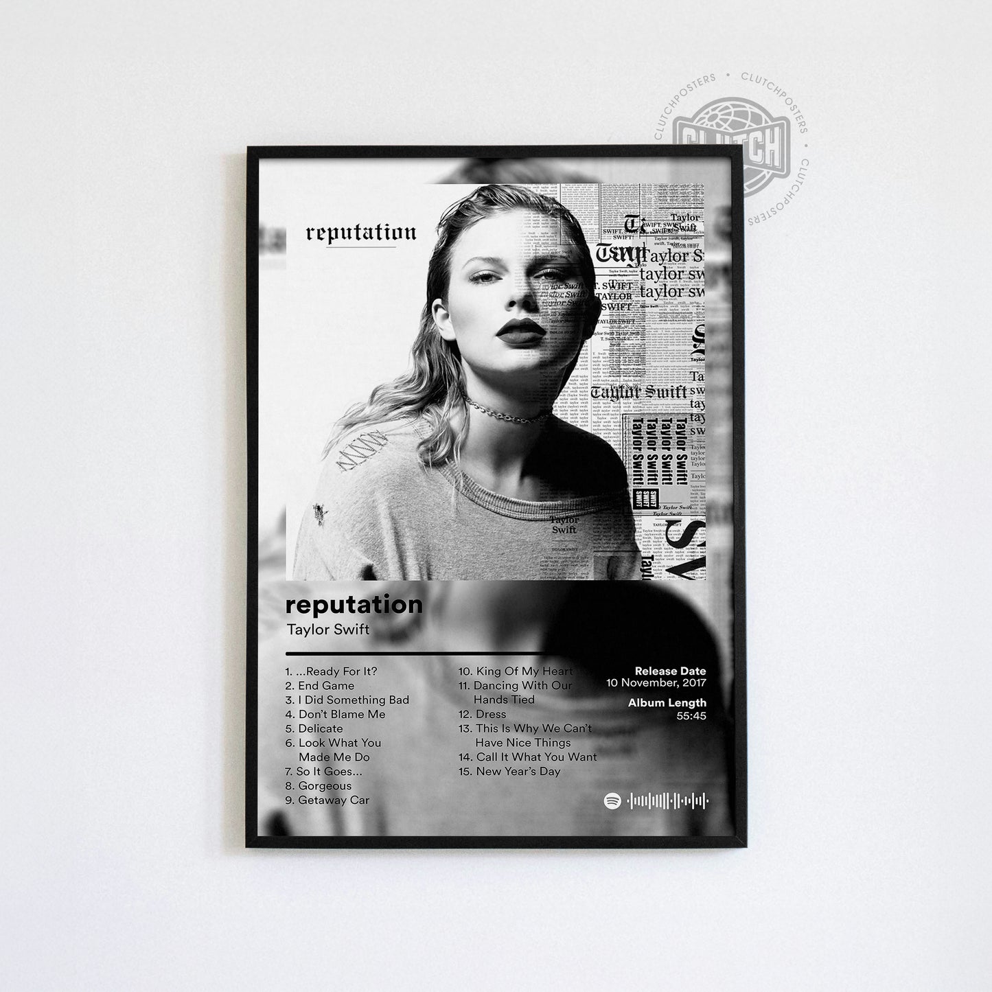 Taylor Swift 'reputation' Album Poster