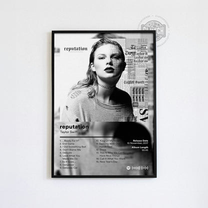 Taylor Swift 'reputation' Album Poster