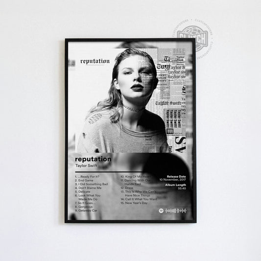 Taylor Swift 'reputation' Album Poster