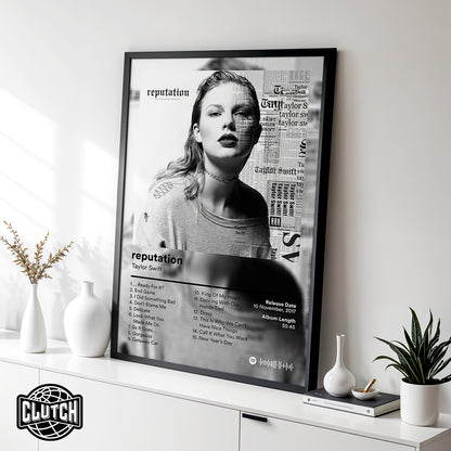 Taylor Swift 'reputation' Album Poster