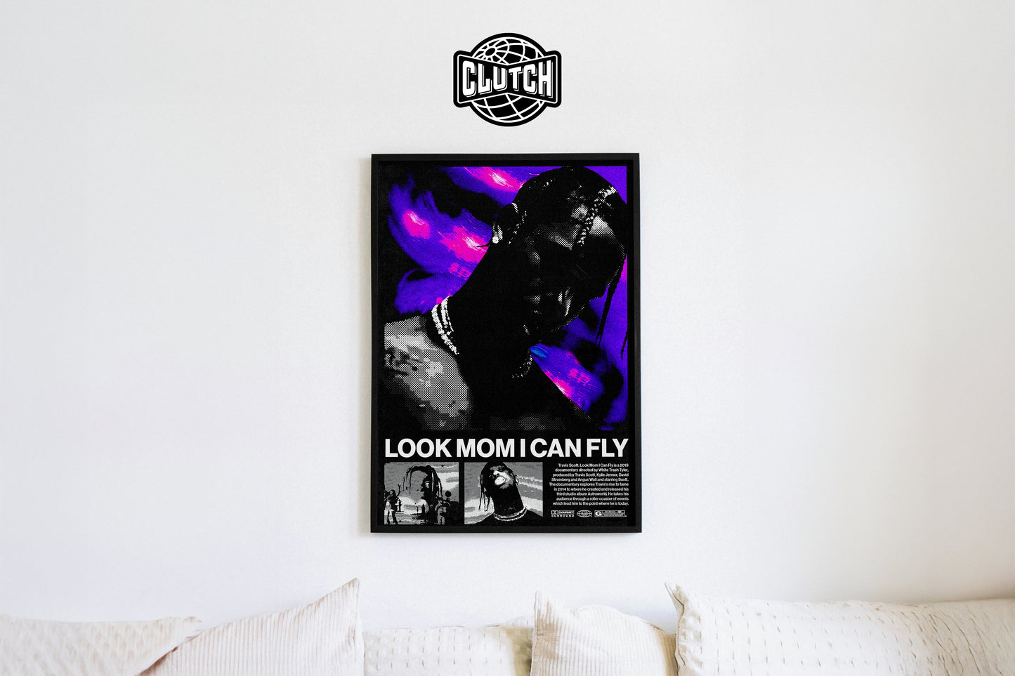 Travis Scott 'Look Mom' Retro Poster