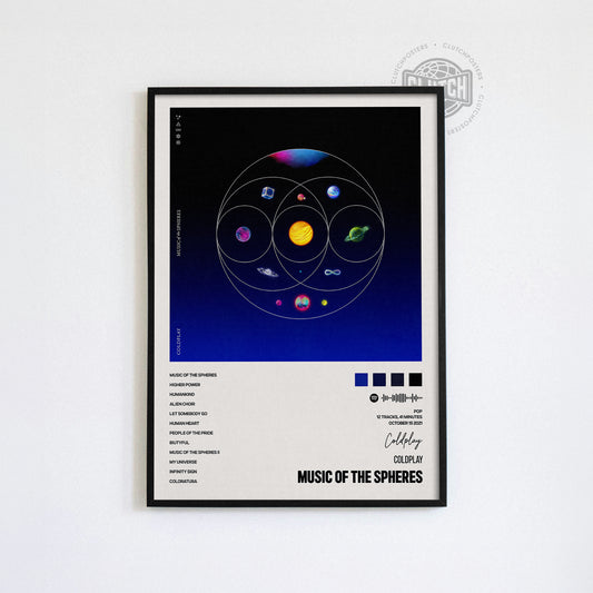 Coldplay 'Music Of The Spheres' Album Poster