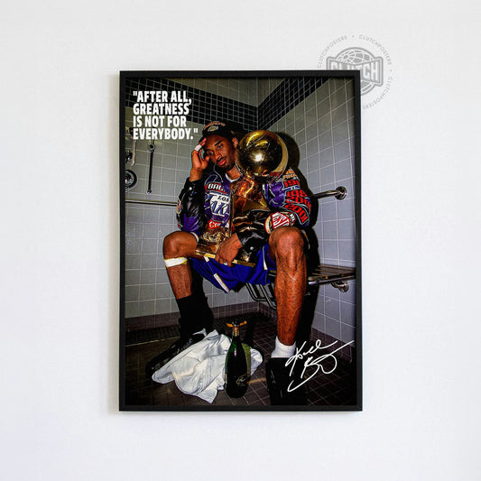 Kobe Bryant Vintage Trophy Poster