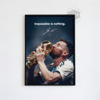 Messi 'Impossible Is Nothing' Poster