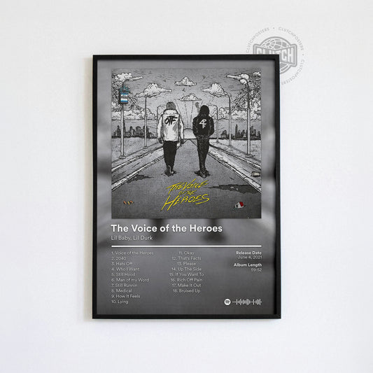 Lil Baby x Lil Durk 'The Voice Of Heroes' Album Poster