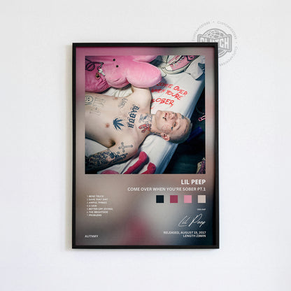 Lil Peep 'Come Over When You're Sober, Pt. 1' Album Poster