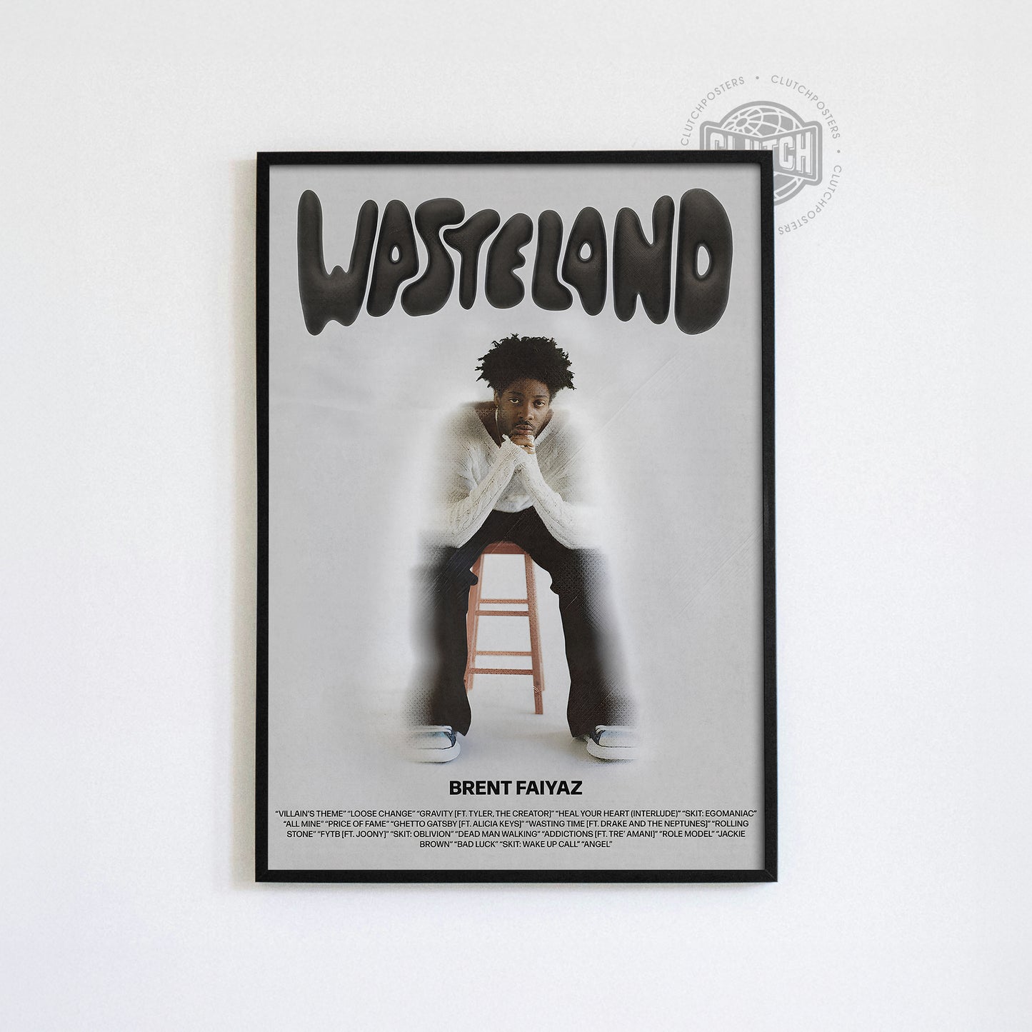 Brent Faiyaz 'Wasteland' Throne Poster
