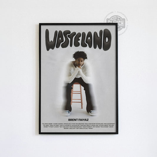 Brent Faiyaz 'Wasteland' Throne Poster