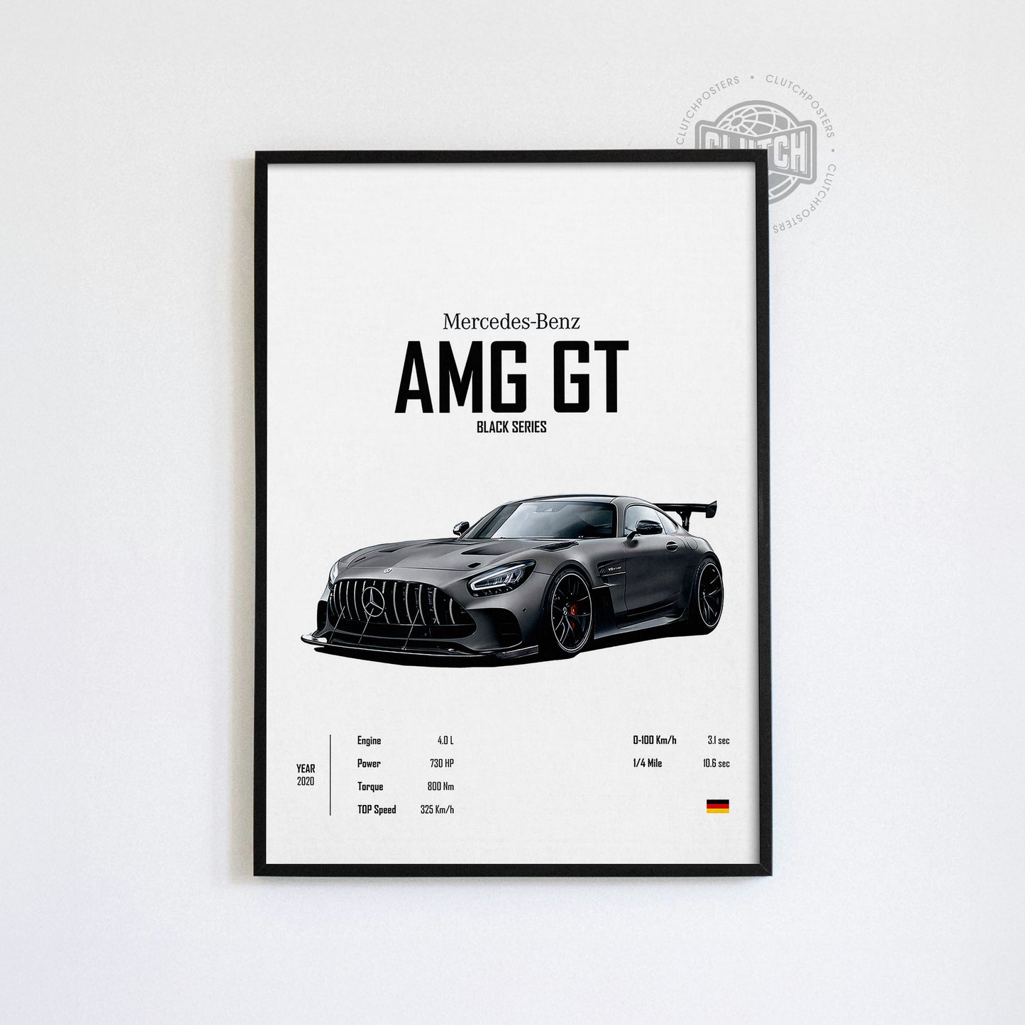 Mercedes Benz AMG GT 'CORE' Car Poster