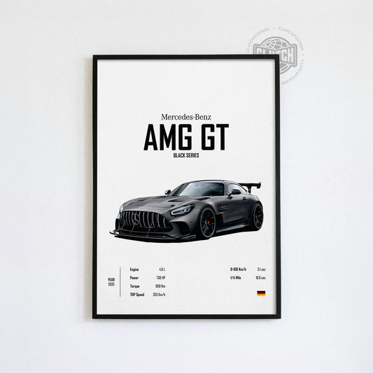Mercedes Benz AMG GT 'CORE' Car Poster