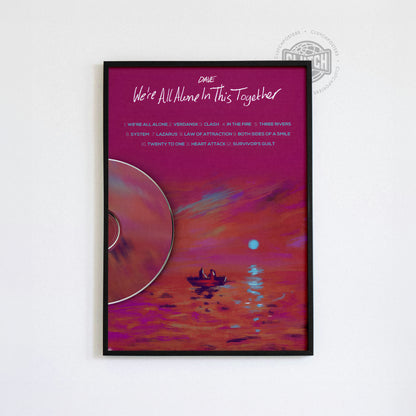 Dave 'We're All Alone In This Together' Tracklist Poster