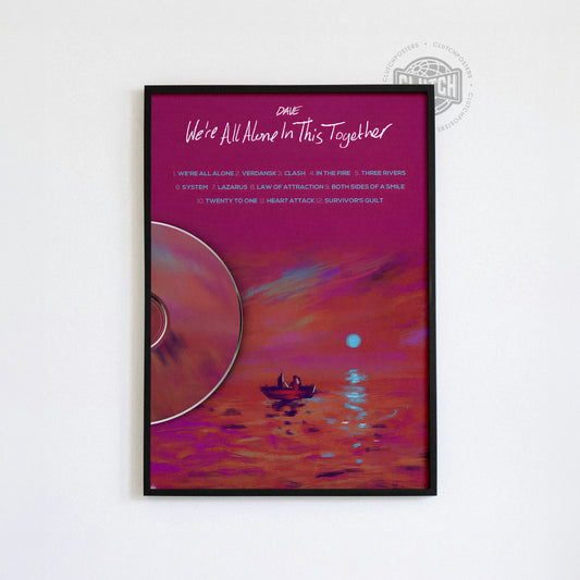 Dave 'We're All Alone In This Together' Tracklist Poster
