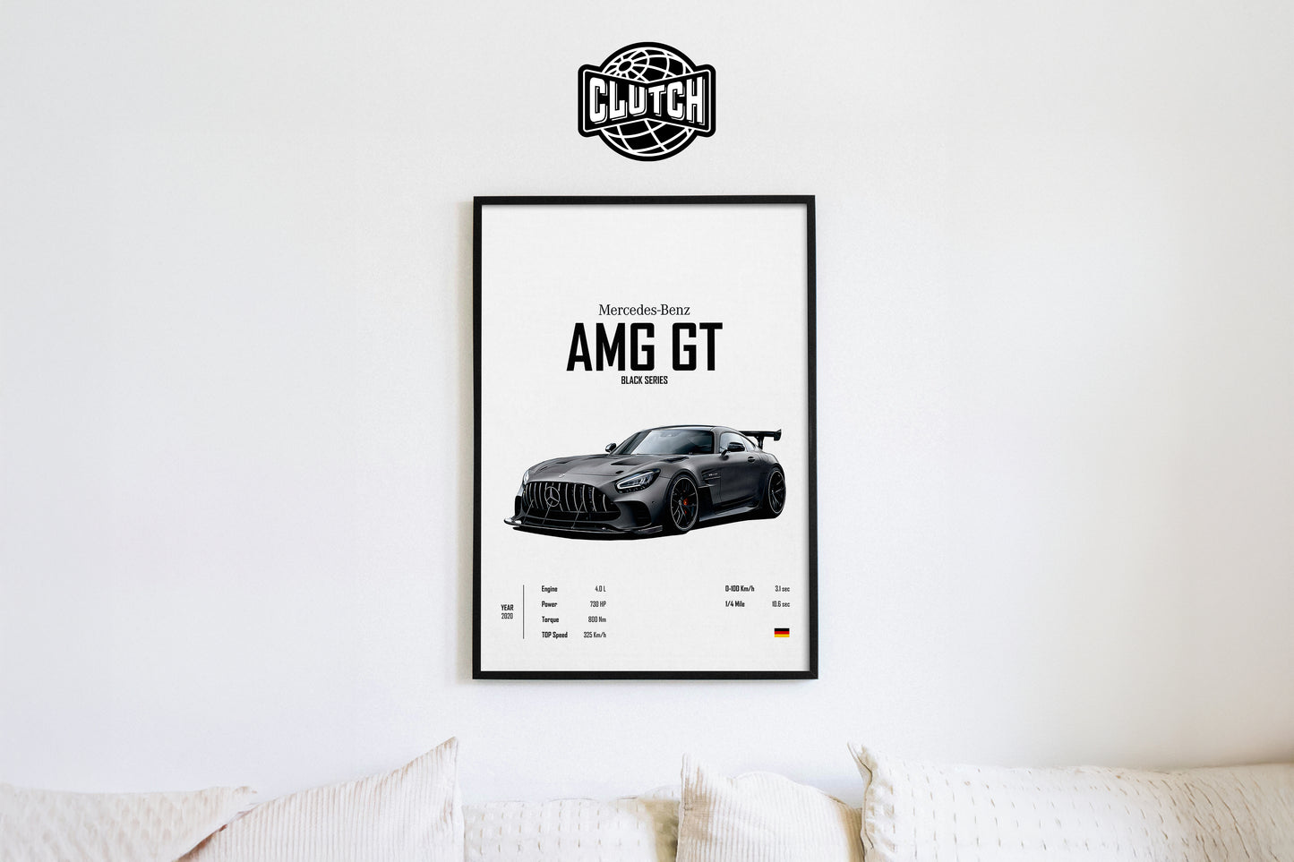 Mercedes Benz AMG GT 'CORE' Car Poster