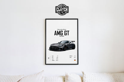 Mercedes Benz AMG GT 'CORE' Car Poster