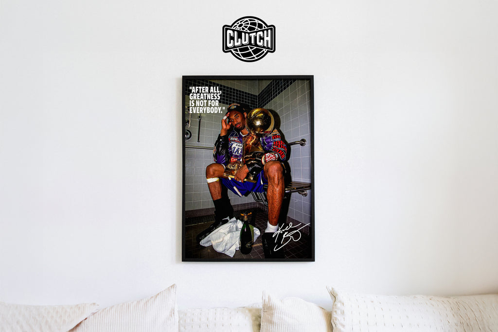 Kobe Bryant Vintage Trophy Poster