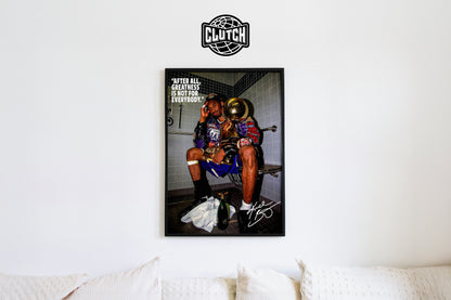 Kobe Bryant Vintage Trophy Poster