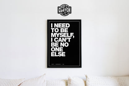 Oasis 'Supersonic' Lyric Poster