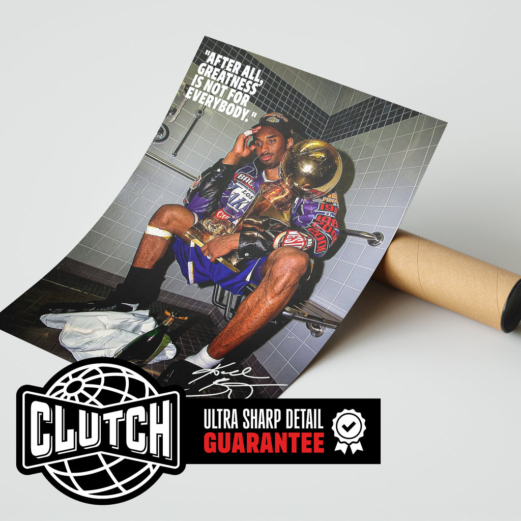 Kobe Bryant Vintage Trophy Poster