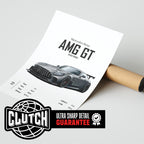 Mercedes Benz AMG GT 'CORE' Car Poster