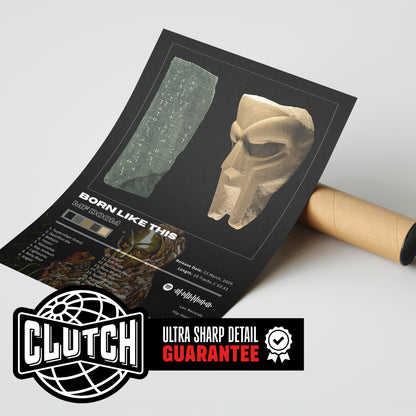 MF DOOM 'BORN LIKE THIS' Album Poster