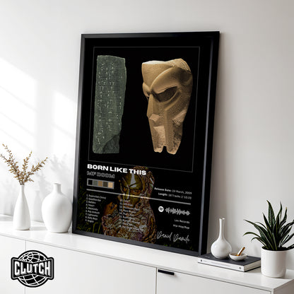 MF DOOM 'BORN LIKE THIS' Album Poster