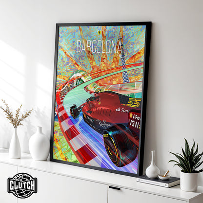 Spanish Grand Prix F1 Poster