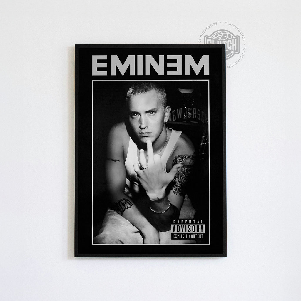 Eminem 'Advisory' B&W Poster