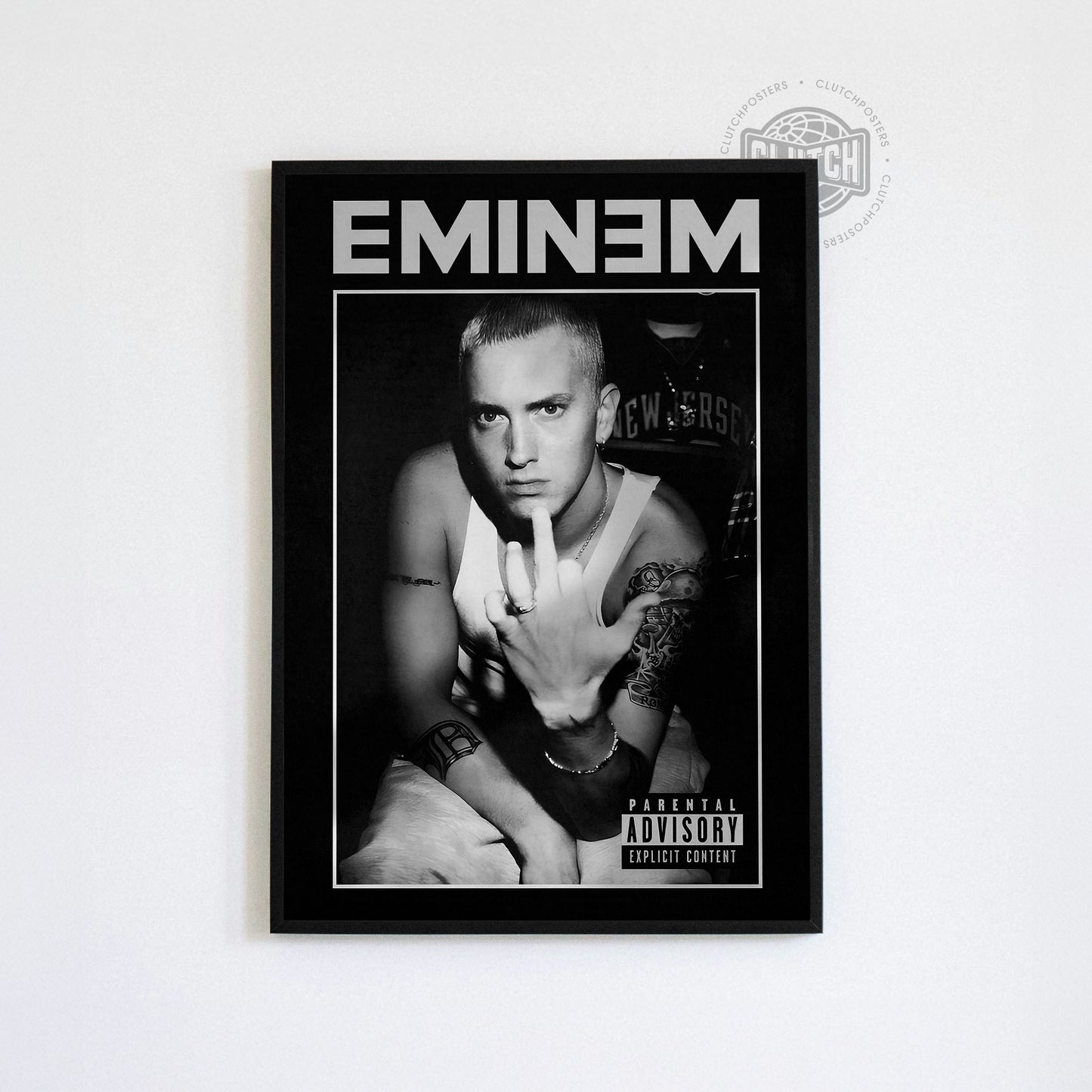 Eminem 'Advisory' B&W Poster