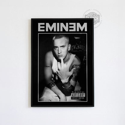 Eminem 'Advisory' B&W Poster