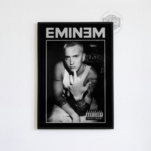 Eminem 'Advisory' B&W Poster