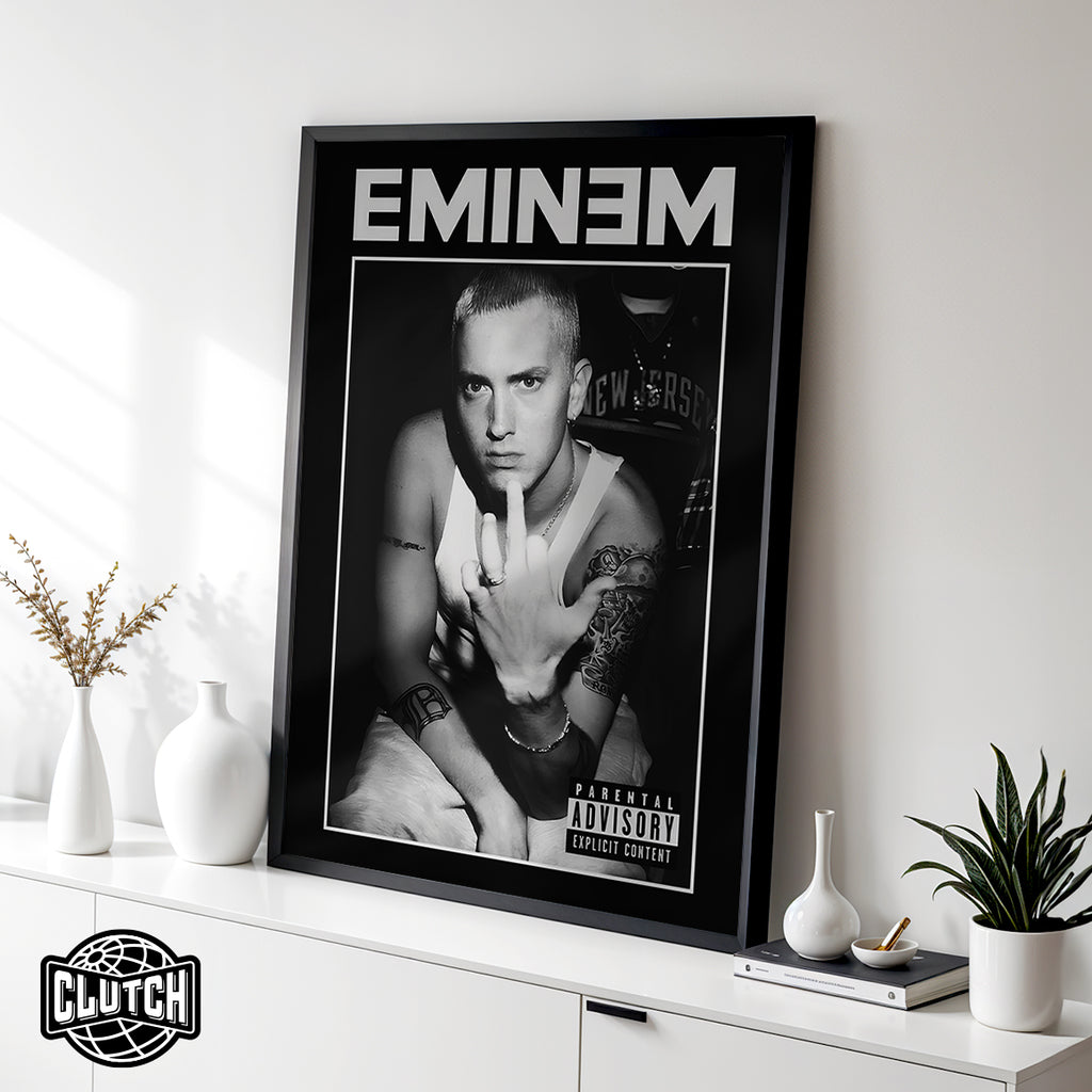 Eminem 'Advisory' B&W Poster