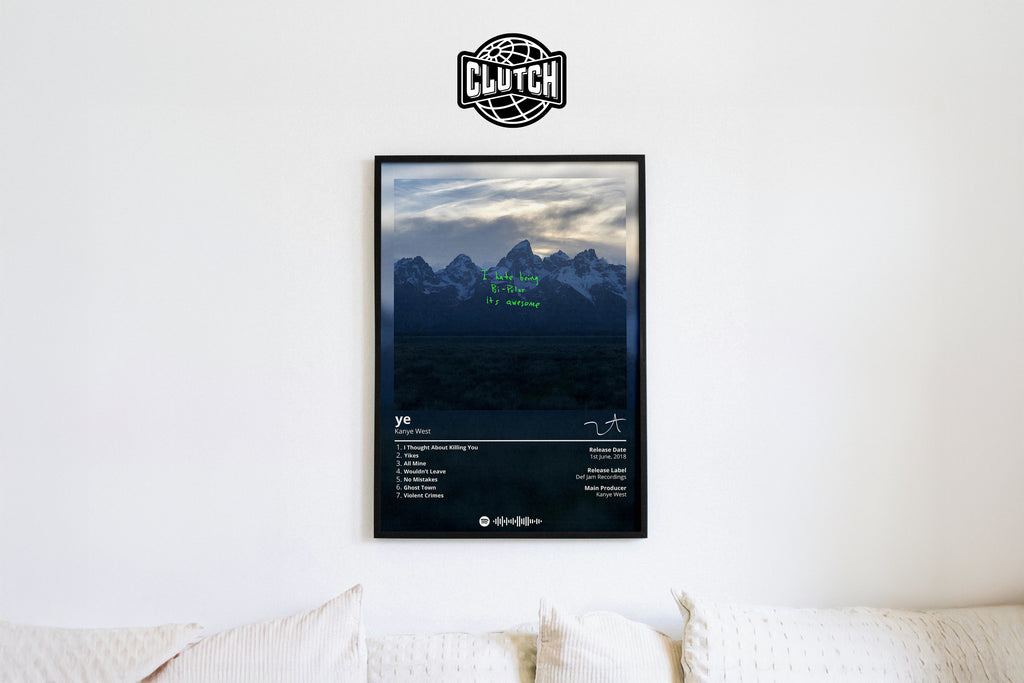 Kanye West 'Ye' Spotify Poster