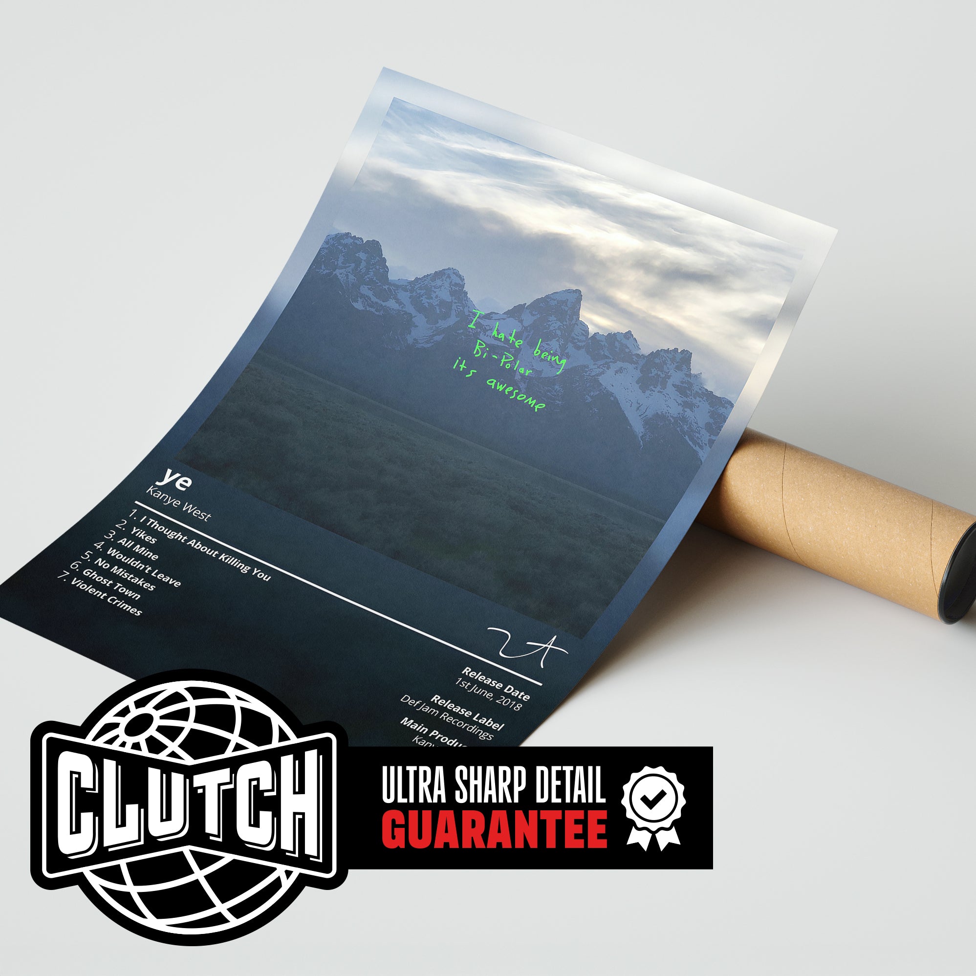 Kanye West 'Ye' Spotify Poster