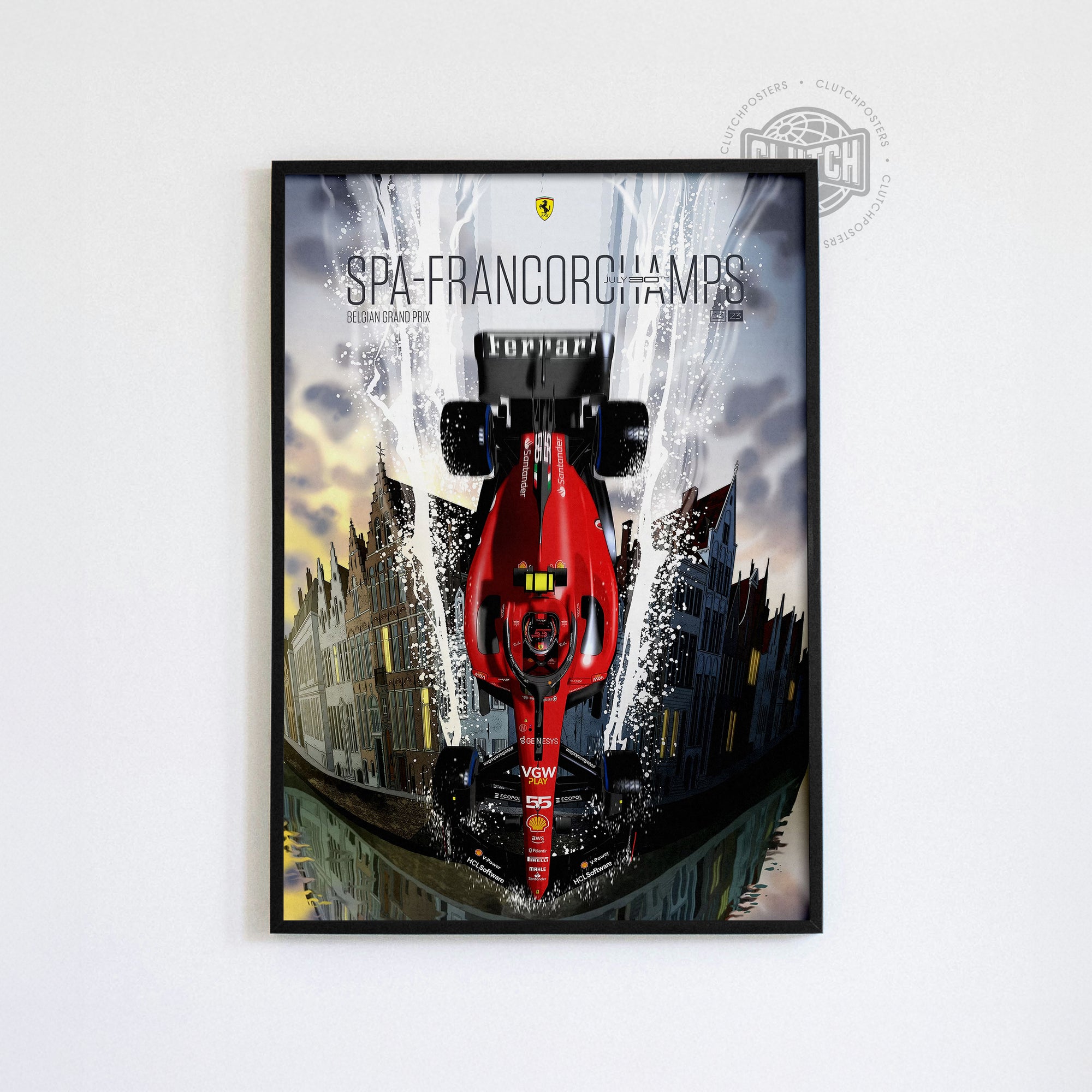 Belgian Grand Prix F1 Poster