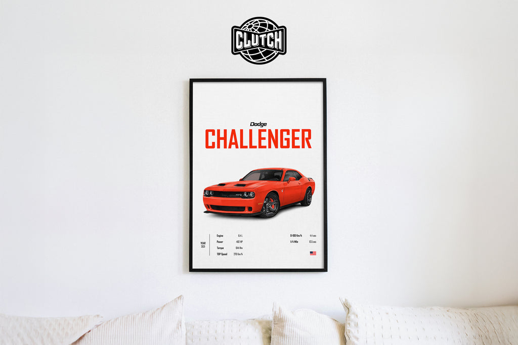 Dodge Challenger 'CORE' Car Poster